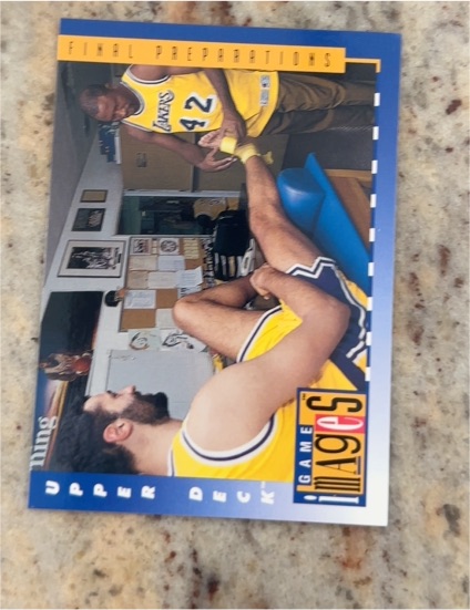1993-94 Upper Deck #457 James Worthy / Vlade Divac Game Images — front