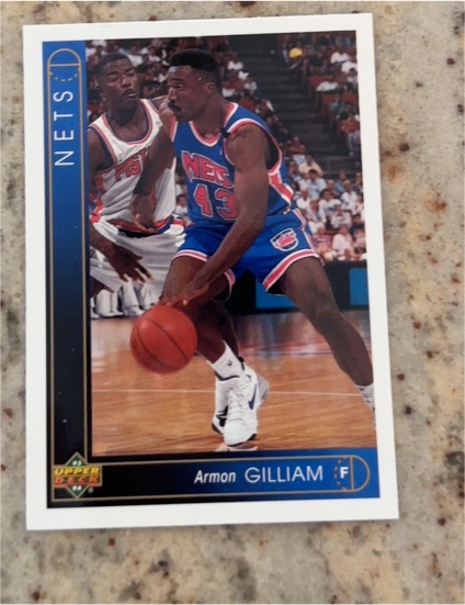 1993-94 Upper Deck #418 Armon Gilliam New Jersey Nets — front