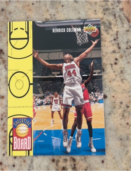 1993 Upper Deck #428 Derrick Coleman New Jersey Nets Executive Board — front
