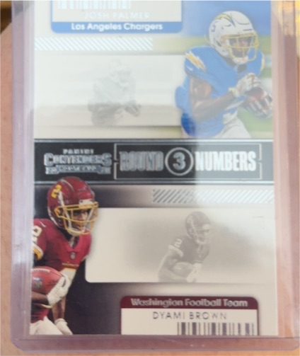 2021 Panini Contenders Round Numbers #RN-JPA Dyami Brown — front