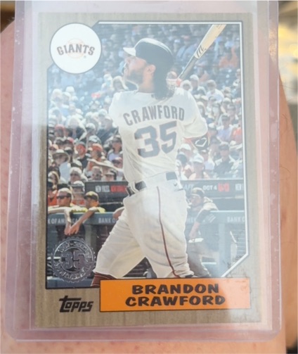 2022 Topps 1987 Topps Throwback #87TB-34 Brandon Crawford — front