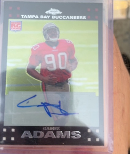 2007 Topps Chrome #TC229 Gaines Adams Rookie Autograph — front