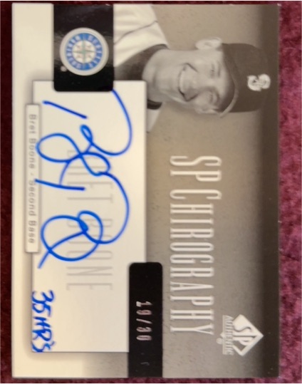 2004 Upper Deck SP Authentic SP Chirography #BB Bret Boone — front