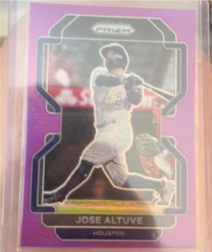 2022 Panini Prizm #176 Jose Altuve Purple Prizm — front