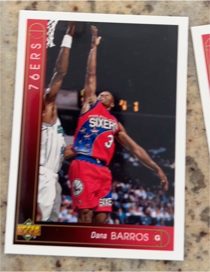 1993-94 Upper Deck #404 Dana Barros Philadelphia 76ers — front