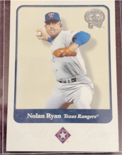 2001 Fleer Greats of the Game #75 Nolan Ryan — front