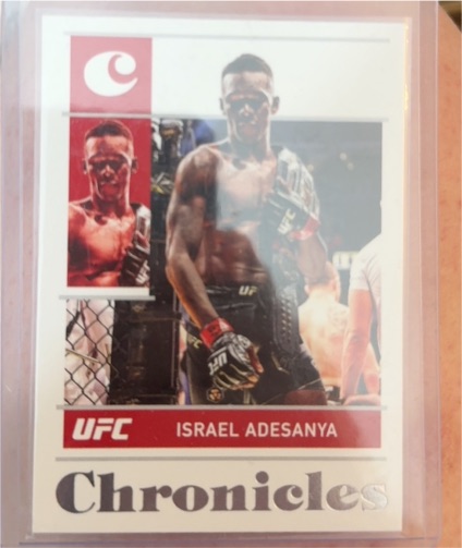 2022 Panini Chronicles UFC #15 Israel Adesanya — front