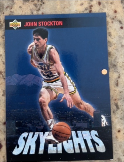 1993-94 Upper Deck Skylights #478 John Stockton — front