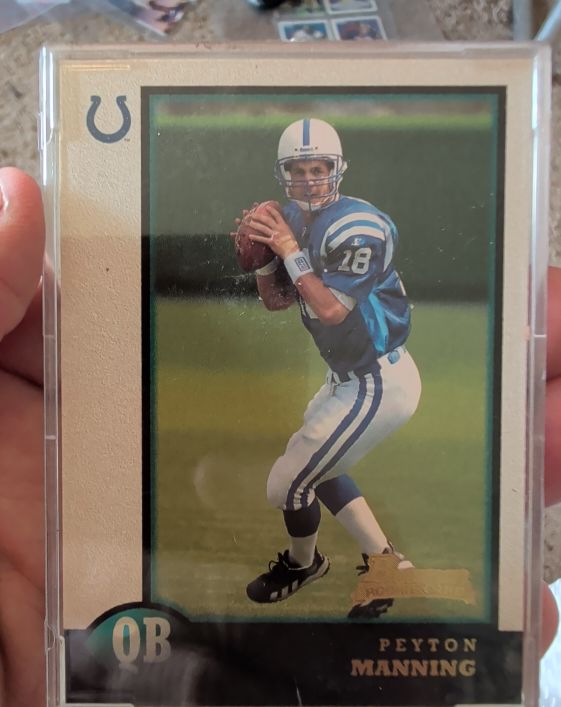 1998 Bowman #1 Peyton Manning — front