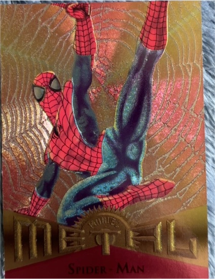 1995 Fleer Marvel Metal #78 Spider-Man — front