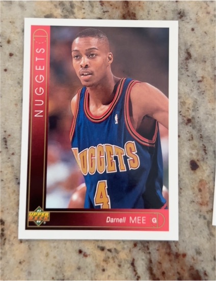 1993-94 Upper Deck #350 Darnell Mee Rookie Denver Nuggets — front