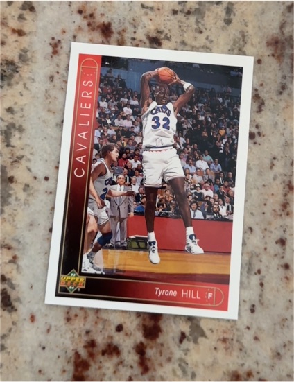 1993-94 Upper Deck #401 Tyrone Hill Cleveland Cavaliers — front