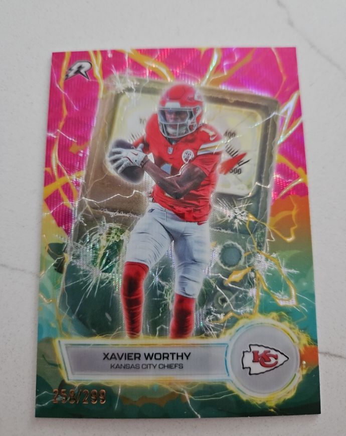 2026 Topps Resurgence Voltaic #VT-24 Xavier Worthy — front