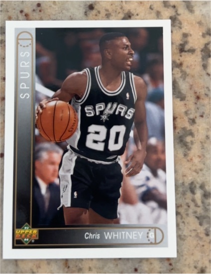 1993-94 Upper Deck #371 Chris Whitney San Antonio Spurs — front
