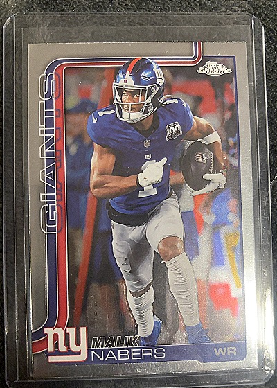 2025 Topps Chrome #225 Malik Nabers — front