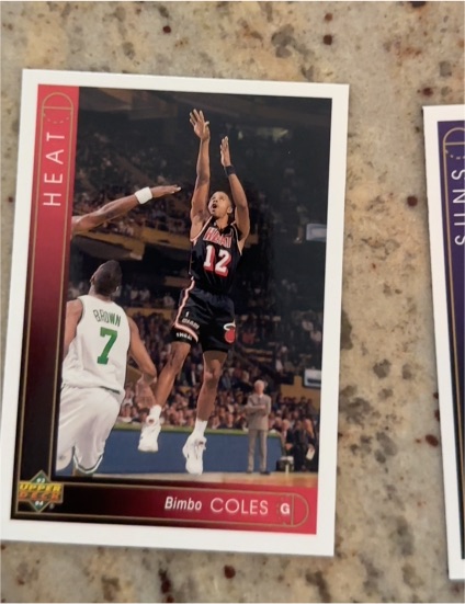 1993-94 Upper Deck #303 Bimbo Coles Miami Heat — front