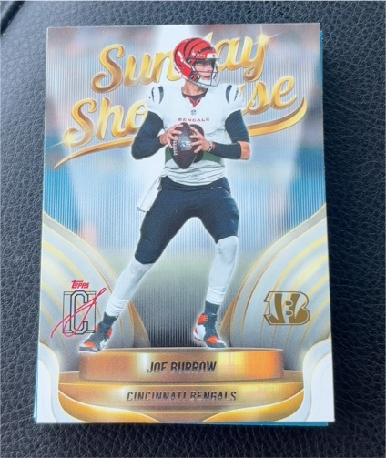 2025 Topps Signature Class Sunday Showcase #SS-10 Joe Burrow — front