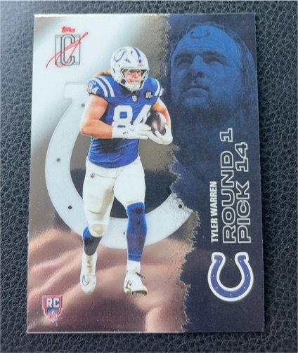 2025 Topps Signature Class Round Pick #14 Tyler Warren — front