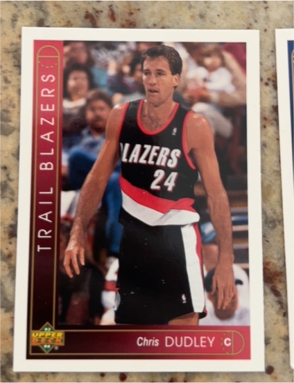 1993 Upper Deck #395 Chris Dudley Portland Trail Blazers — front