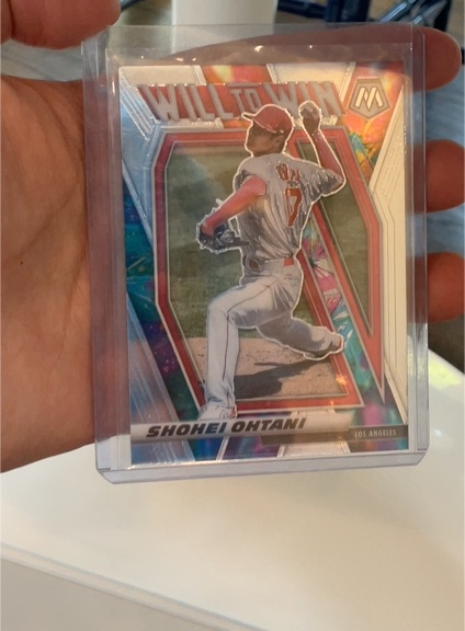 2021 Panini Mosaic #WTW8 Shohei Ohtani Will to Win — front