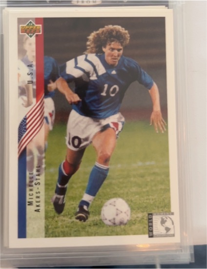 1994 Upper Deck World Cup #267 Michelle Akers-Stahl — front