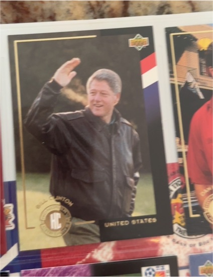1994 Upper Deck World Cup Honorary Captains #C1 Bill Clinton — front