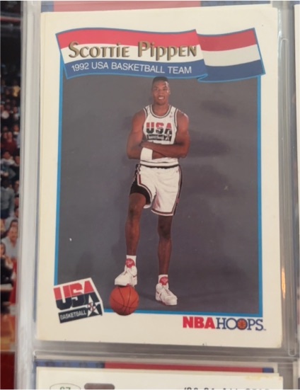 1991 NBA Hoops #58 Scottie Pippen USA Basketball Team — front