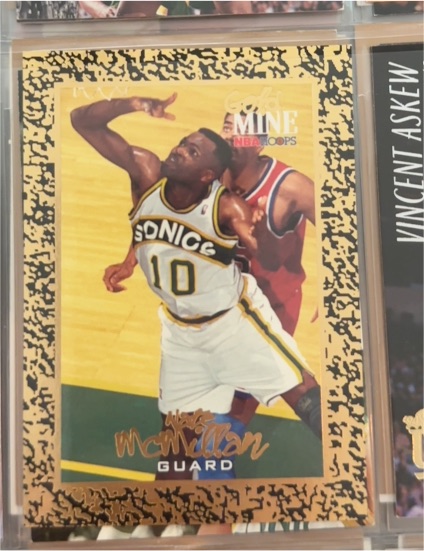 1995 Skybox NBA Hoops Gold Mine #450 Nate McMillan — front
