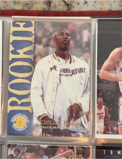 1994 NBA Hoops Clifford Rozier Rookie Golden State Warriors — front