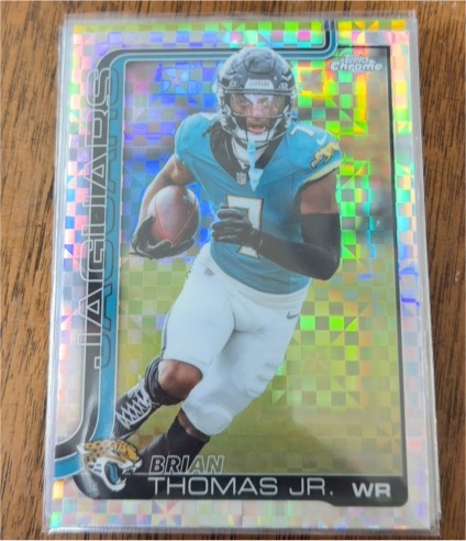2025 Topps Chrome #135 Brian Thomas Jr. — front