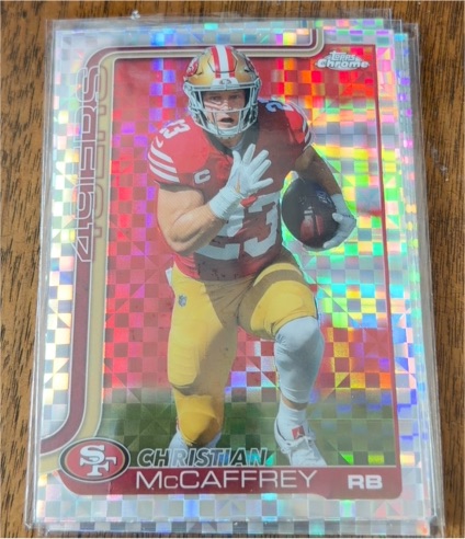 2025 Topps Chrome #263 Christian McCaffrey — front