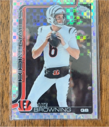 2025 Topps Chrome #63 Jake Browning — front