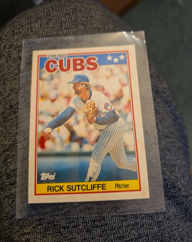 1988 Topps Mini #77 Rick Sutcliffe — front