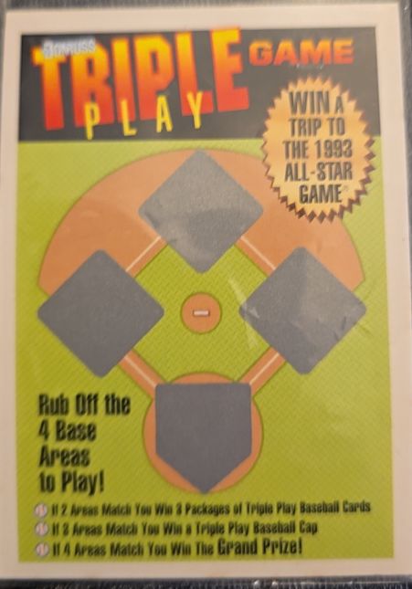 1992 Donruss Triple Play #NNO Triple Play Game — front