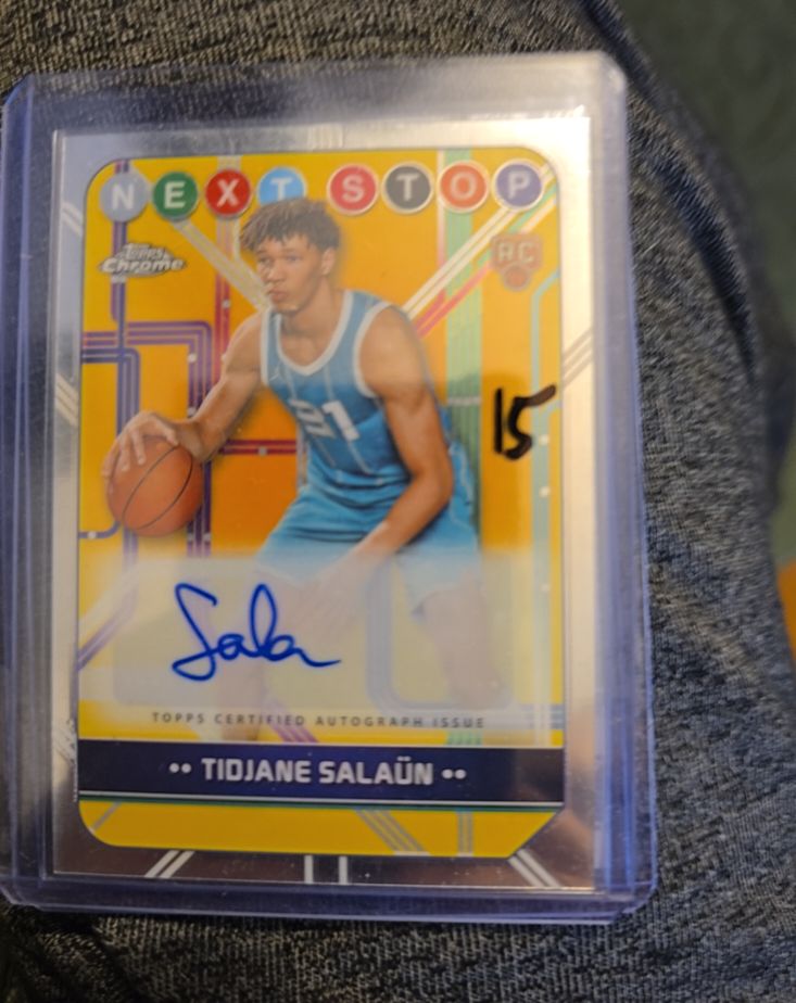 2024-25 Topps Chrome Next Stop Signatures #NSS-TS Tidjane Salaün — front