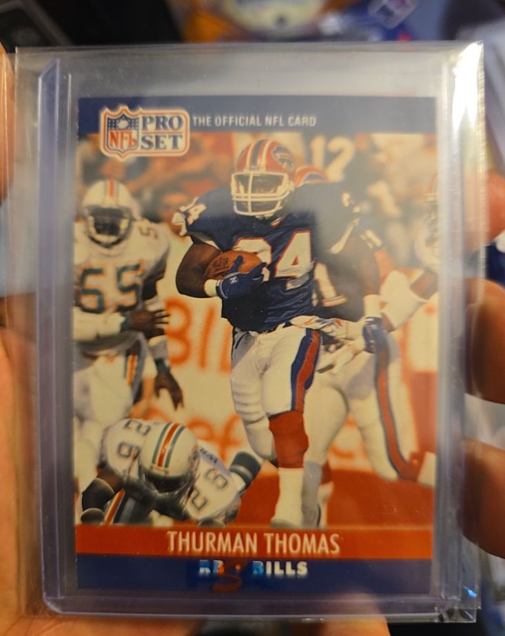1990 Pro Set #444 Thurman Thomas — front