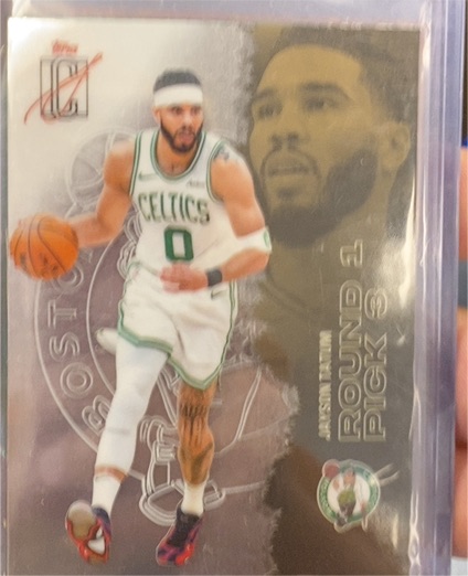 2024 Topps Jayson Tatum Boston Celtics Round 1 Pick 3 Insert #59 — front