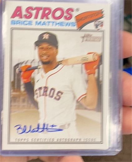2026 Topps Heritage #ROA-BM Brice Matthews — front