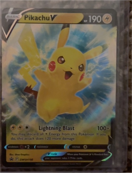 2022 Pokémon TCG SWSH198 Pikachu V — front