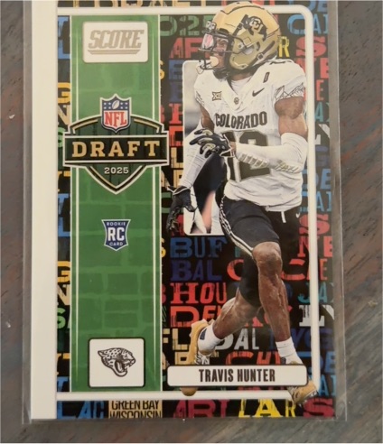 2025 Score NFL Draft #11 Travis Hunter — front