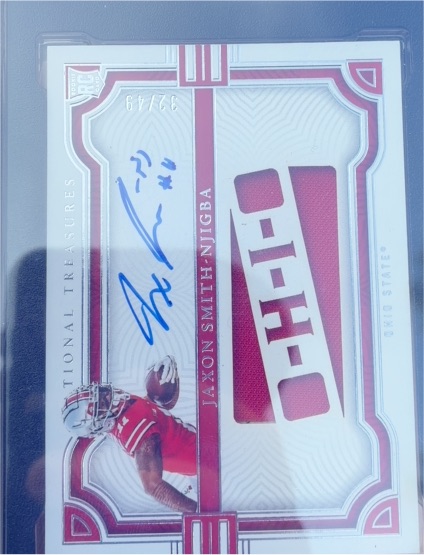 2023 Panini National Treasures Collegiate #TSS-JSB Jaxon Smith-Njigba — front