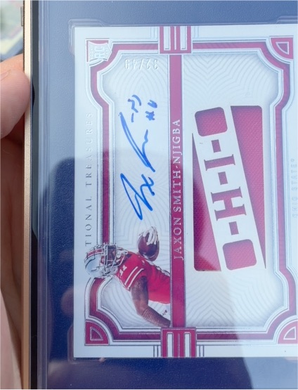 2023 Panini National Treasures Collegiate #TSS-JSN Jaxon Smith-Njigba — front