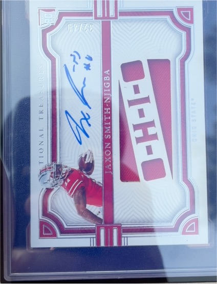 2023 Panini National Treasures Collegiate #TSS-JSB Jaxon Smith-Njigba — front