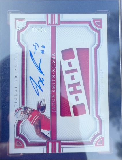 2023 Panini National Treasures Collegiate #TSS-JSN Jaxon Smith-Njigba — front