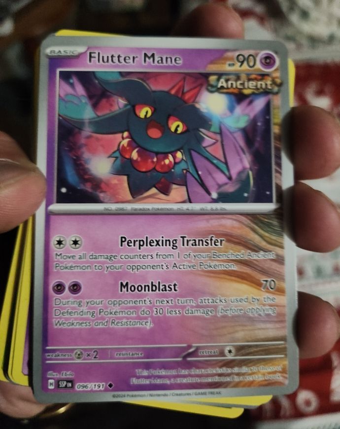 2024 The Pokémon Company Surging Sparks #096 Flutter Mane — front