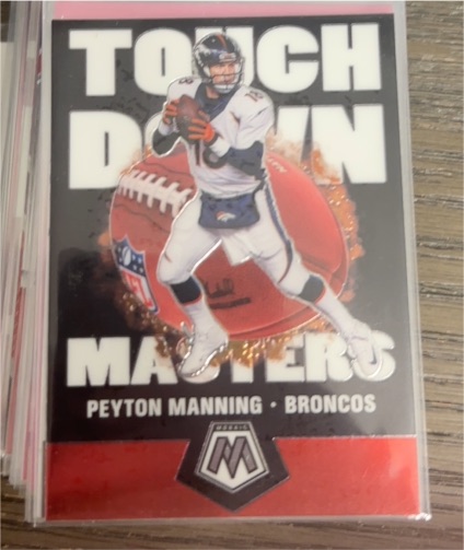 2020 Panini Mosaic #TM10 Peyton Manning Touchdown Masters Denver Broncos — front