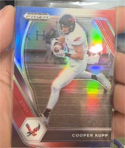 2021 Panini Prizm Draft Picks Collegiate #47 Cooper Kupp Silver Prizm — front