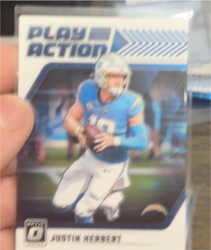 2024 Panini Donruss Optic Football #16 Justin Herbert Play Action — front