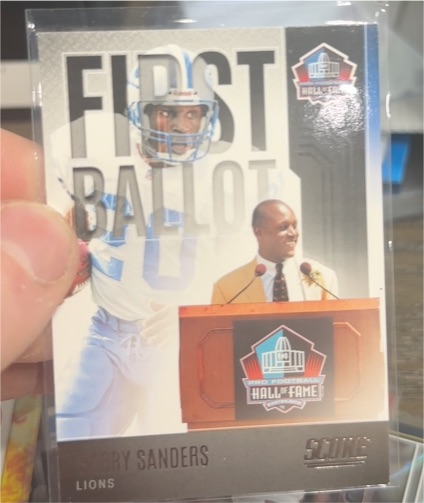 2022 Panini Score Football #FB-BS Barry Sanders First Ballot — front