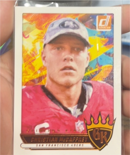 2025 Panini Donruss Gridiron Kings #GK-CMY Christian McCaffrey — front